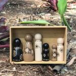 Wooden Indigenous Family