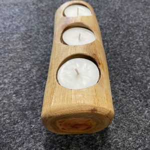 Wooden Candle Holder 3 candles