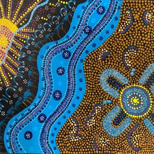 Indigenous Postcard - Fishing on the Richmond River