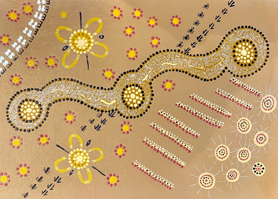 Indigenous Postcard - Under the Rainy Sky