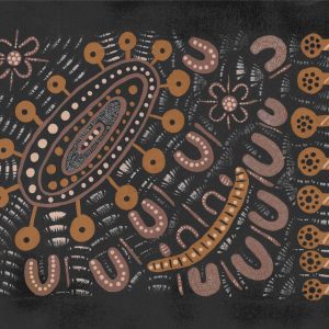 Indigenous Postcard - The Strength of Men